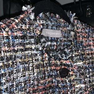 Boucle Tweed Inspired Multicoloured Blazer